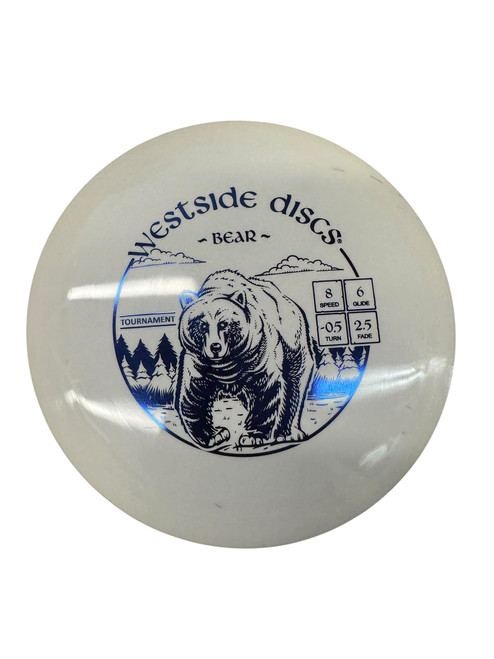 Vist Large View of Product Image Which is Used Westside BEAR Disc Golf Driver White 173g