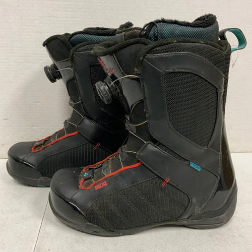 Vist Large View of Product Image Which is Used Ride HI-PHY Mens Snowboard Boots Black Senior 10