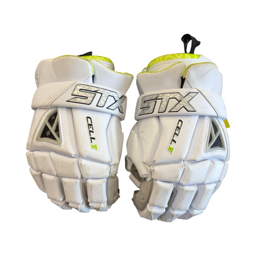 Vist Large View of Product Image Which is Used STX Cell V Lacrosse Gloves Mens LG