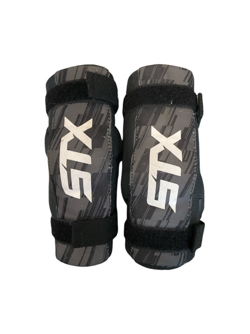 Vist Large View of Product Image Which is Used STX STALLION 50 Lacrosse Arm Pads/Guards Black XS