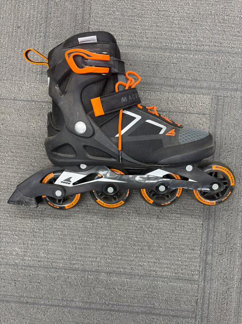 Vist Large View of Product Image Which is Used Rollerblade MACROBLADE 80 Senior Rec Fitness Skates Black Senior 8