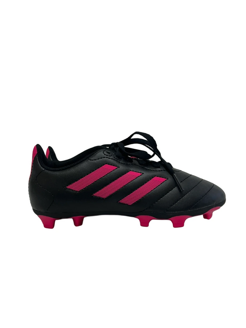 Vist Large View of Product Image Which is New Adidas Goletto Jr 2 Soccer Cleats Black And Pink  