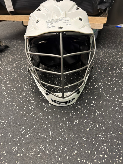 Vist Large View of Product Image Which is Used Cascade CPV-R Lacrosse Helmet White XXS