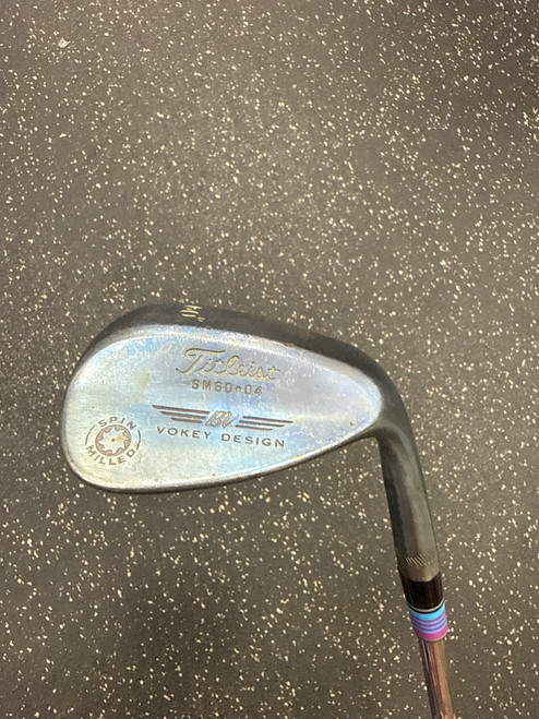 Vist Large View of Product Image Which is Used Titleist VOKEY SPIN MILLED BLUE Golf Wedge Mens RH 60 Degree