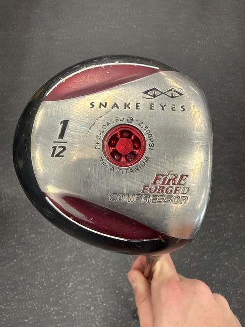 Vist Large View of Product Image Which is Used Snake Eyes FIRE FORGED COMPRESSOR Mens Driver RH 12.0 Degree