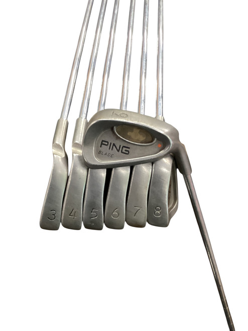 Vist Large View of Product Image Which is Used Ping I3 BLADE ORANGE DOT Mens Iron Set RH 3I-9I