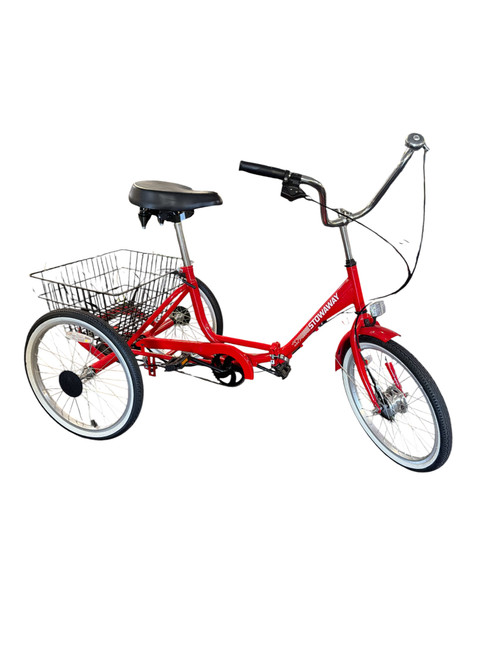 Vist Large View of Product Image Which is Used STOWAWAY FOLDING TRICYCLE Comfort Bike Mens Red 43-47cm - 17-18" - MD Frame