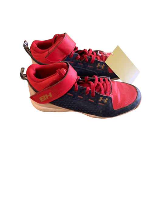 Vist Large View of Product Image Which is Used Under Armour BB/SB Cleats Red Senior 5
