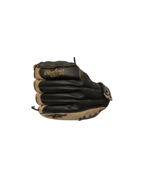 Vist Large View of Product Image Which is Used Rawlings PM1610RB BB/SB Glove RH Throw Black 11 1/2"