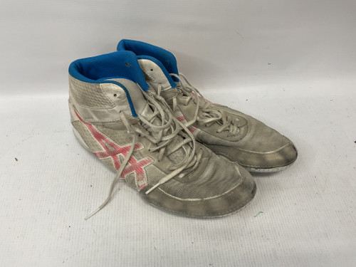Vist Large View of Product Image Which is Used Asics Wrestling Shoes White Senior 10