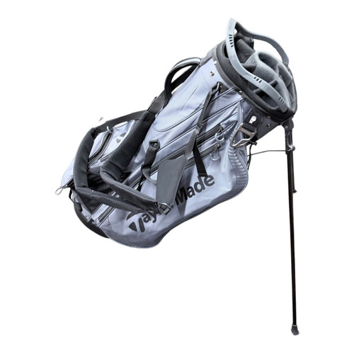Vist Large View of Product Image Which is Used Taylormade PRO SERIES Mens Stand Bag Grey