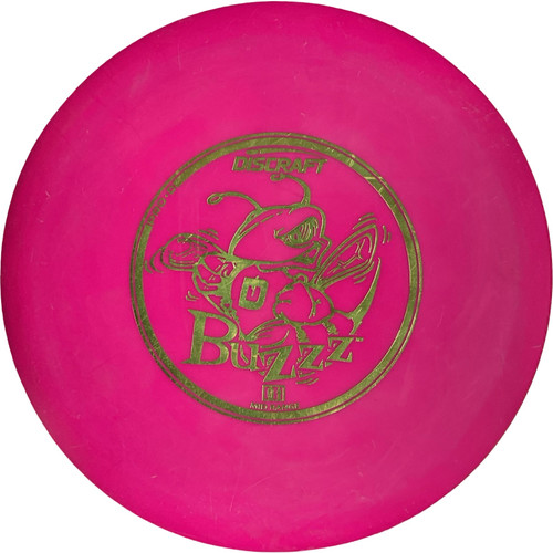 Vist Large View of Product Image Which is Used Discraft BUZZZ PRO D Disc Golf Mid Range Pink 174g