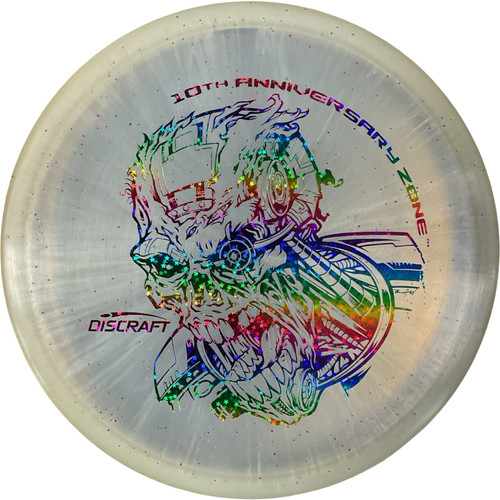 Vist Large View of Product Image Which is New Discraft SPARKLE ZONE Disc Golf Mid Range White 174g