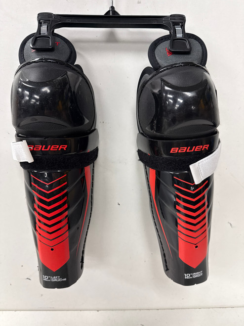 Vist Large View of Product Image Which is Used Bauer LIL SPORT Youth Shin Guards None 10"