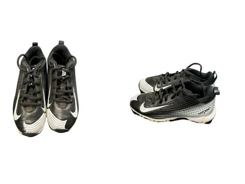 Vist Large View of Product Image Which is Used Nike VAPOR BB/SB Cleats Black And White Youth 13.0