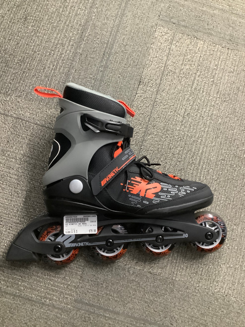 Vist Large View of Product Image Which is Used K2 KINETIC 80 MENS Senior Rec Fitness Skates Black Senior 9.5