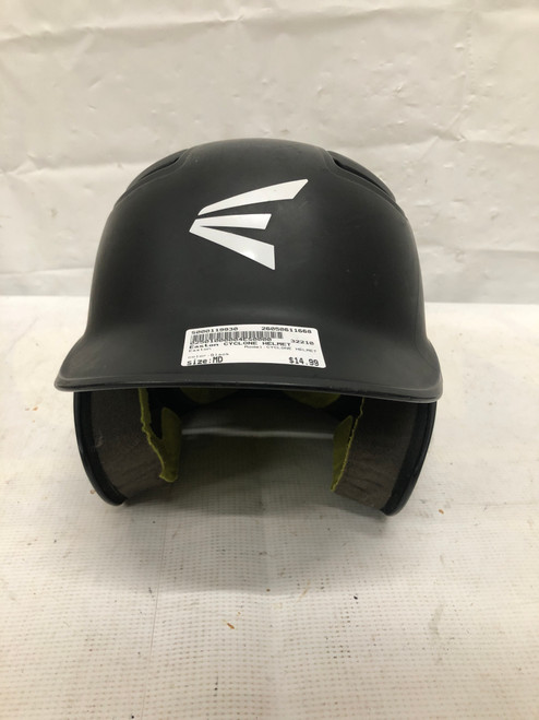 Vist Large View of Product Image Which is Used Easton CYCLONE HELMET Batting Helmet No Mask Black MD