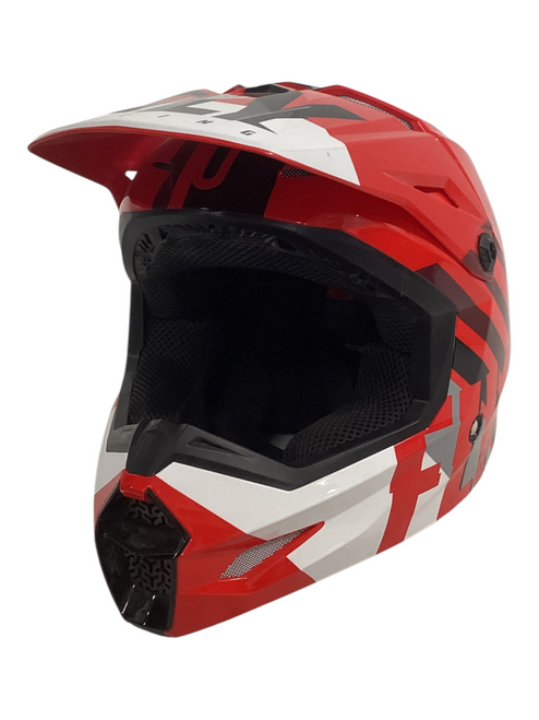 Vist Large View of Product Image Which is Used FLY RACING KINETIC DOT Adult Helmet Red SM