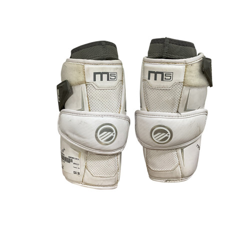 Vist Large View of Product Image Which is Used Maverik M5 Lacrosse Arm Pads/Guards White MD