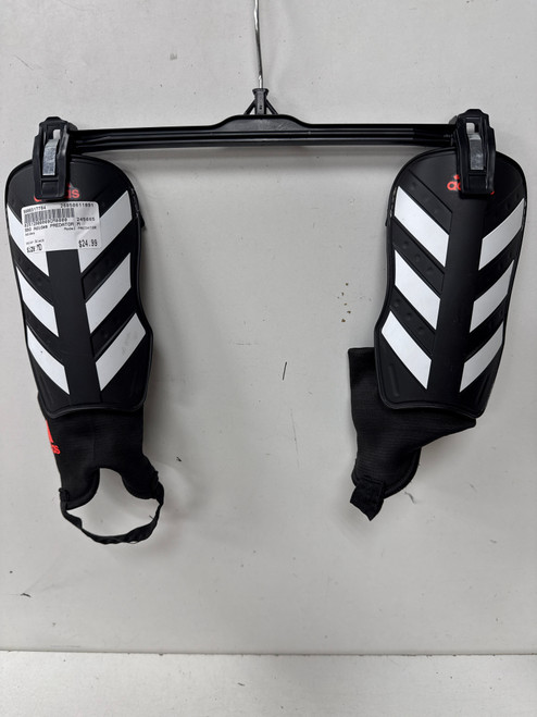 Vist Large View of Product Image Which is Used Adidas PREDATOR Soccer Shin Guards Adult Black MD