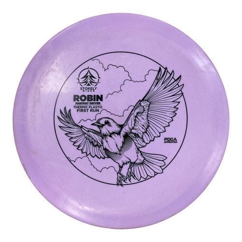 Vist Large View of Product Image Which is Used Stokley Discs THERMAL ROBIN Disc Golf Driver Purple 172g