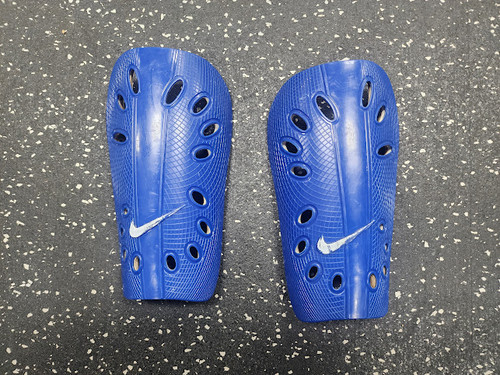 Vist Large View of Product Image Which is Used Nike Soccer Shin Guards Junior Royal Blue Junior