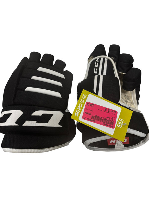 Vist Large View of Product Image Which is Used CCM T4R Intermediate Gloves Black And White 20"