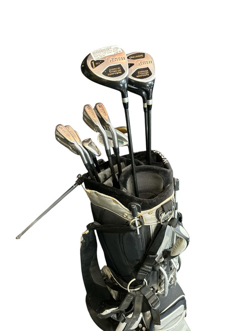 Vist Large View of Product Image Which is Used Spalding TOUR FLITE II/ZEVOIRONS Mens Package Set RH Black 13 Piece