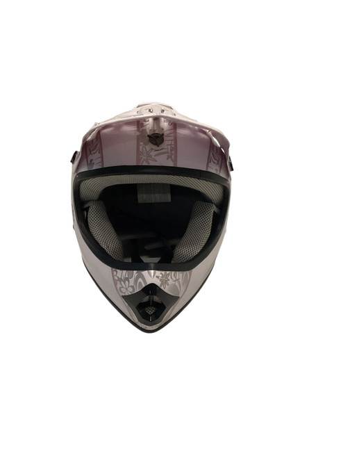Vist Large View of Product Image Which is Used BUTTERFLY DIRT BIKE HELMET Adult Helmet Pink SM