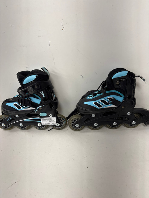 Vist Large View of Product Image Which is Used Firefly ADJUSTABLE Junior Rec Fitness Skates Black Adjustable
