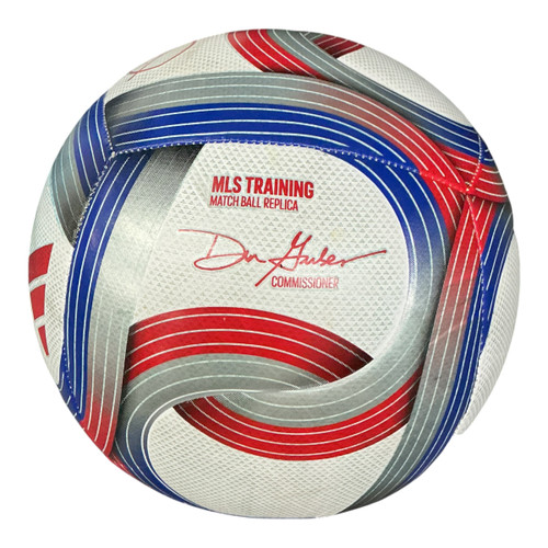 Vist Large View of Product Image Which is Used Adidas 2026 MLS TRAINING BALL All Size Soccer Ball White/Royal/Red 5