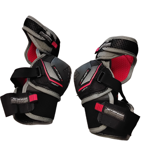 Vist Large View of Product Image Which is Used CCM FT 390 Senior Elbow Pads SM