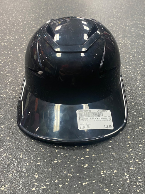 Vist Large View of Product Image Which is Used Evoshield BLACK CATHERS HELMET Batting Helmet Mask Black SM