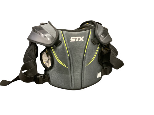 Vist Large View of Product Image Which is Used STX STALLION 200+ Lacrosse Shoulder Pads Black MD