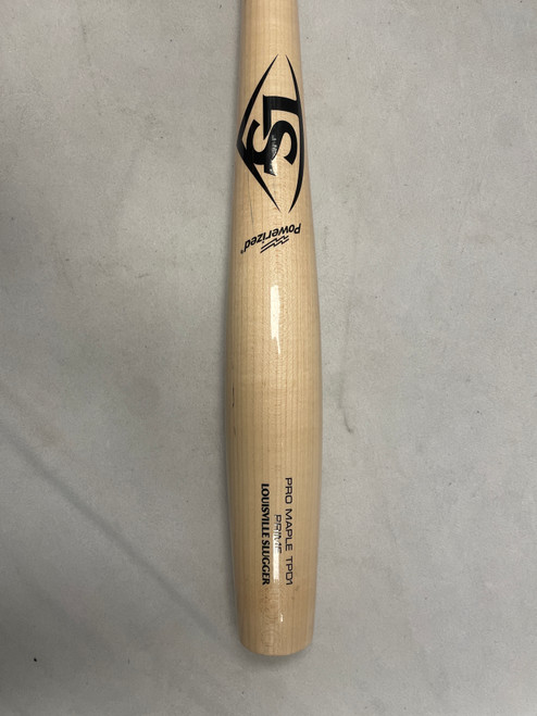 Vist Large View of Product Image Which is Used Louisville Slugger PRO MAPLE TPD1 PRIME BB/SB Wood Bat Natural 33"