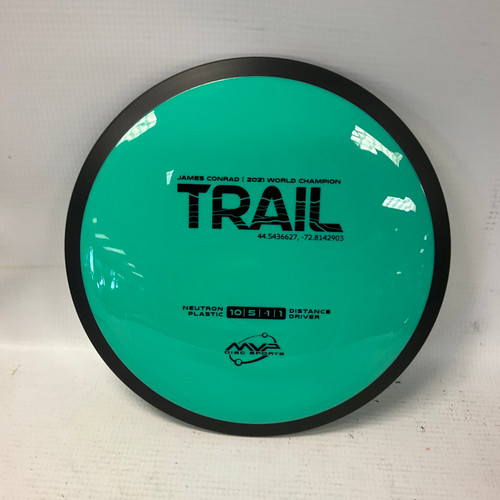 Vist Large View of Product Image Which is Used MVP NEUTRON TRAIL Disc Golf Driver Teal 169g