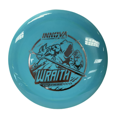 Vist Large View of Product Image Which is Used Innova STAR WRAITH DRIVER Disc Golf Driver Carolina Blue 167g