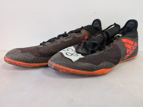 Vist Large View of Product Image Which is Used Adidas Soccer Indoor Shoes Black Senior 8.5
