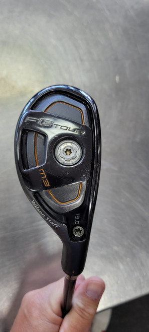 Vist Large View of Product Image Which is Used Wilson STAFF FG TOUR M3 19 Mens Hybrid Club RH 4 Hybrid