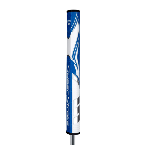 Vist Large View of Product Image Which is New J&M Golf SuperStroke Zenergy Flatso Golf Putter Grip- 3.0 Blue/White