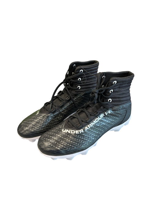 Vist Large View of Product Image Which is Used Under Armour Adult FB Cleats Black Senior 11