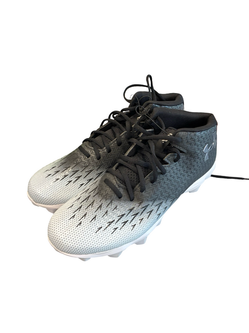 Vist Large View of Product Image Which is Used Under Armour Adult FB Cleats Black Senior 11