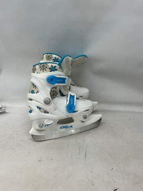 Vist Large View of Product Image Which is Used DBX BLITZ ADJ 10-13 Girls Softboot Skate Carolina Blue And White Adjustable