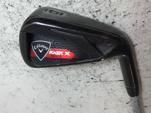 Vist Large View of Product Image Which is Used Callaway RAZR X BLACK Mens Individual Iron RH 6 Iron