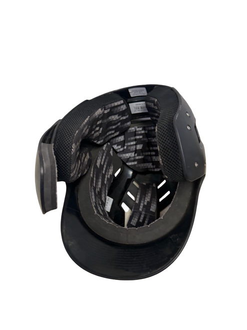 Vist Large View of Product Image Which is Used Marucci MBHDVJG-BK-SR Batting Helmet No Mask Black One Size