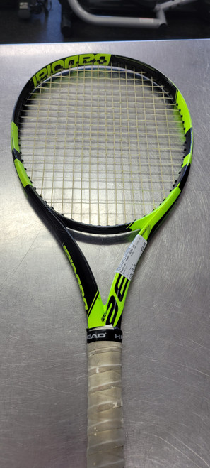 Vist Large View of Product Image Which is Used Babolat PURE AERO 25 Junior Tennis Racquet Yellow 25"