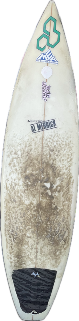Vist Large View of Product Image Which is Used Al Merrick FLYER F Surfboard White 6Ft