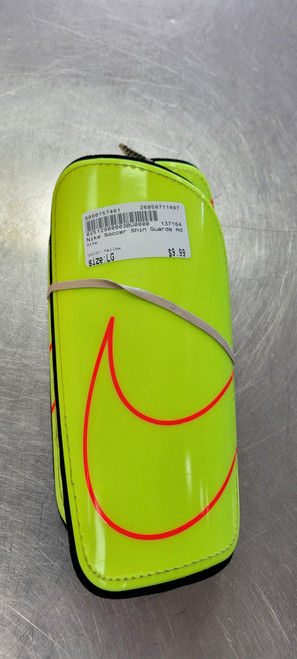 Vist Large View of Product Image Which is Used Nike Soccer Shin Guards Adult Yellow LG