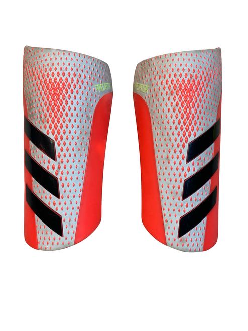Vist Large View of Product Image Which is Used Adidas Soccer Shin Guards Junior Orange MD