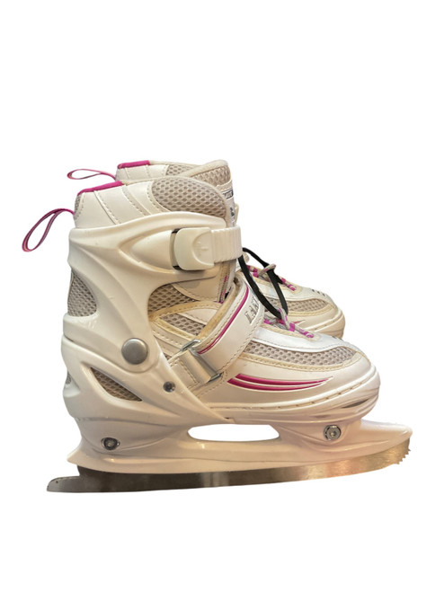 Vist Large View of Product Image Which is Used Lake Placid SUMMIT 1-4 Girls Figure Skate White Adjustable